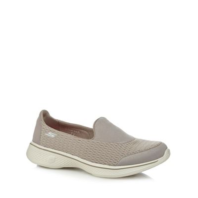 Taupe 'Pursuit' slip-on trainers